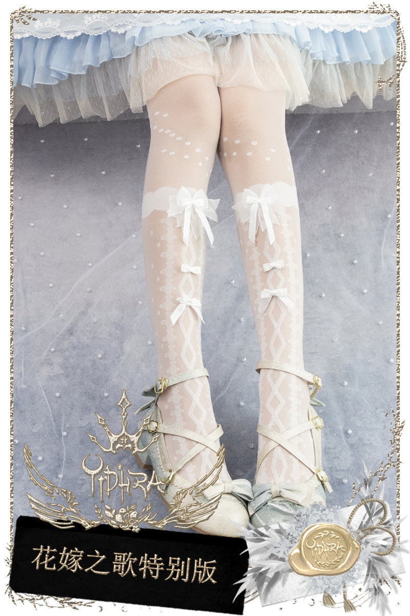 Yidhra~Sweet Lolita Black and White Summer Pantyhose 2470:36213