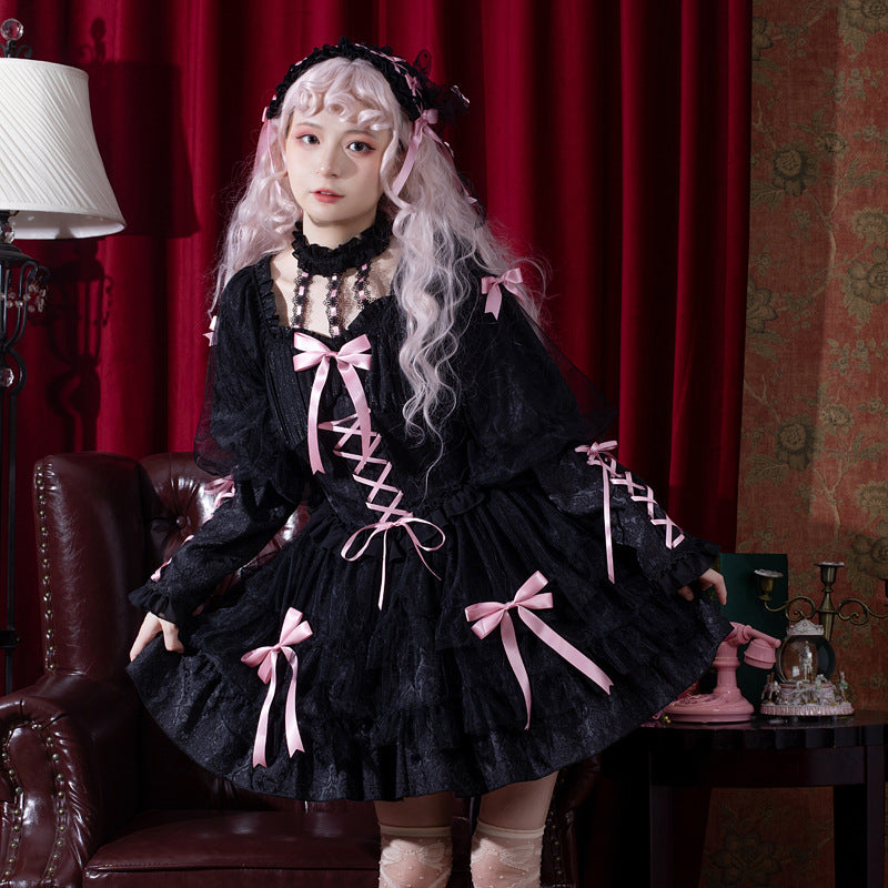 Eieyomi~Love Prelude~Gothic Lolita Long Sleeve OP   