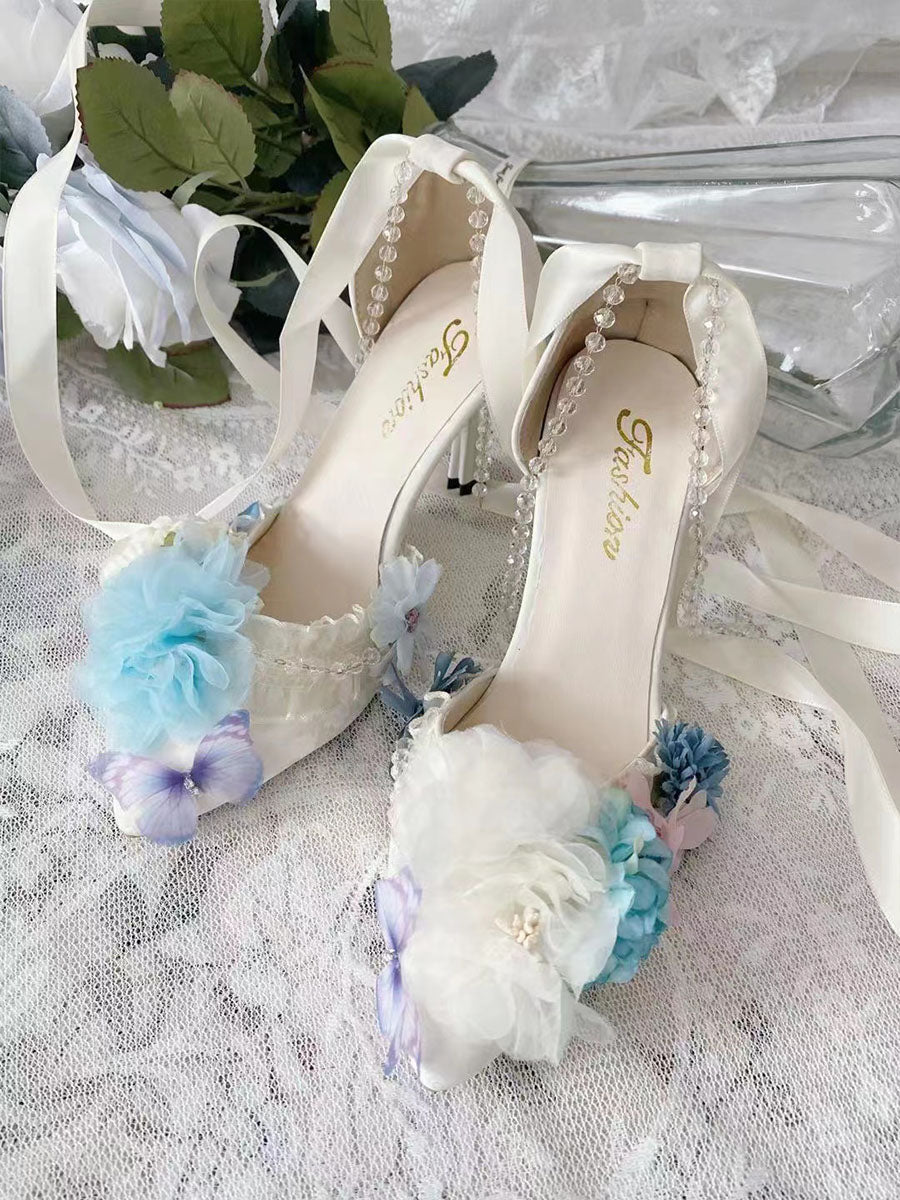 YourHighness~Wedding Lolita Lace JSK Dress shoes L 
