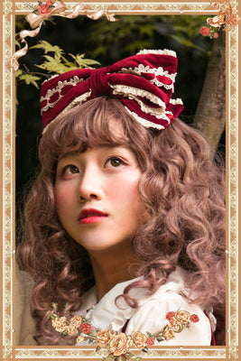 Infanta~Honey Sugar~Pure Velvet Lolita JSK Dress free size wine red KC 
