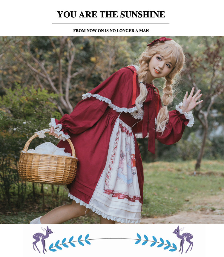 Eieyomi - Little Red Riding Hood - Sweet Lolita JSK Dress