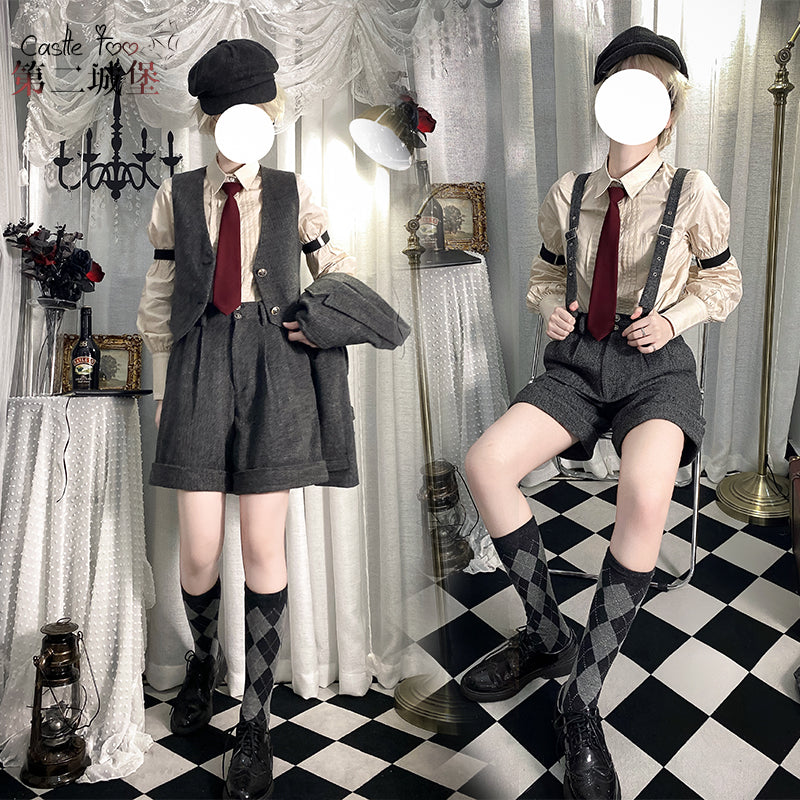 CastleToo~London Street~Academic Style SK and Suspenders Uniform   