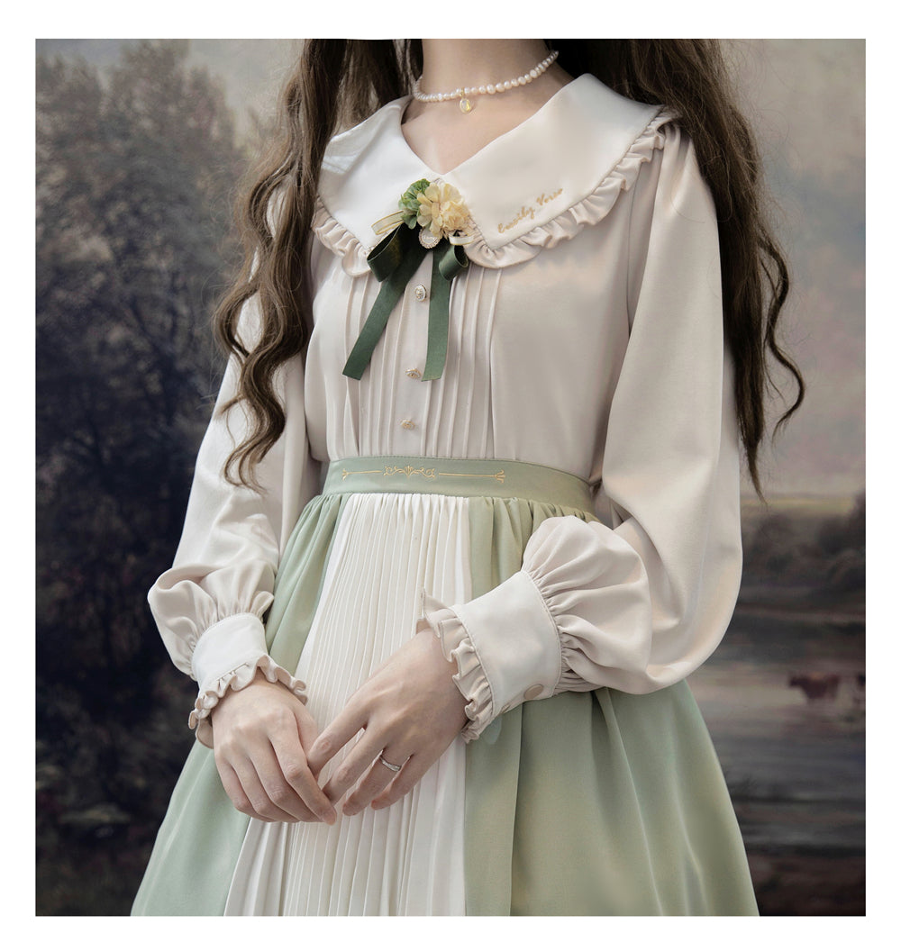 Eessily Verse~Spring Picnic~Embroidered Han Lolita Suits   