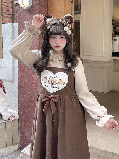 HardCandy~Plus Size Kawaii Bear Lolita Sweater   