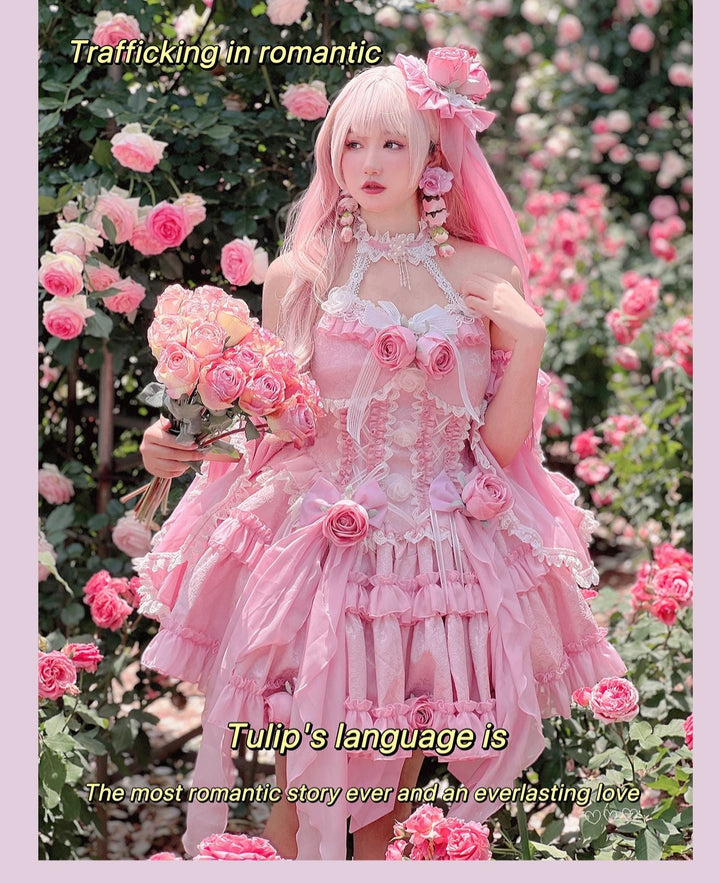 (BuyForMe) DiamondHoney~Hime Lolita Fish-bone Dress Set   