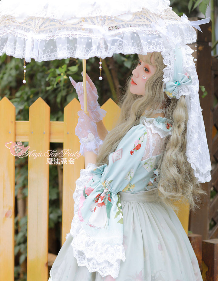 Magic Tea Party~Little IDA's Flowers~Lolita Apron Veil   