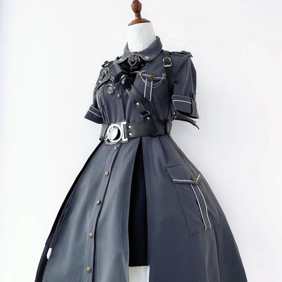 Your Highness~Evil Python 2.0~Military Lolita Gothic OP Dress   