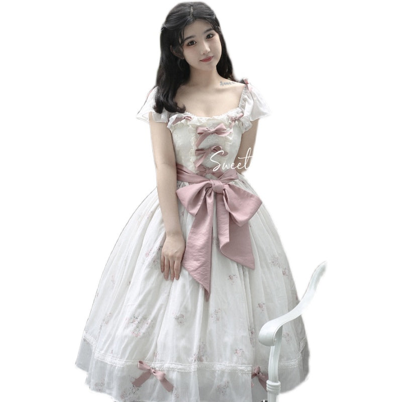 (Buyforme) Sweet Wood~Elegant Floral Sweet Lolita SKirt, Corset, Accessory   