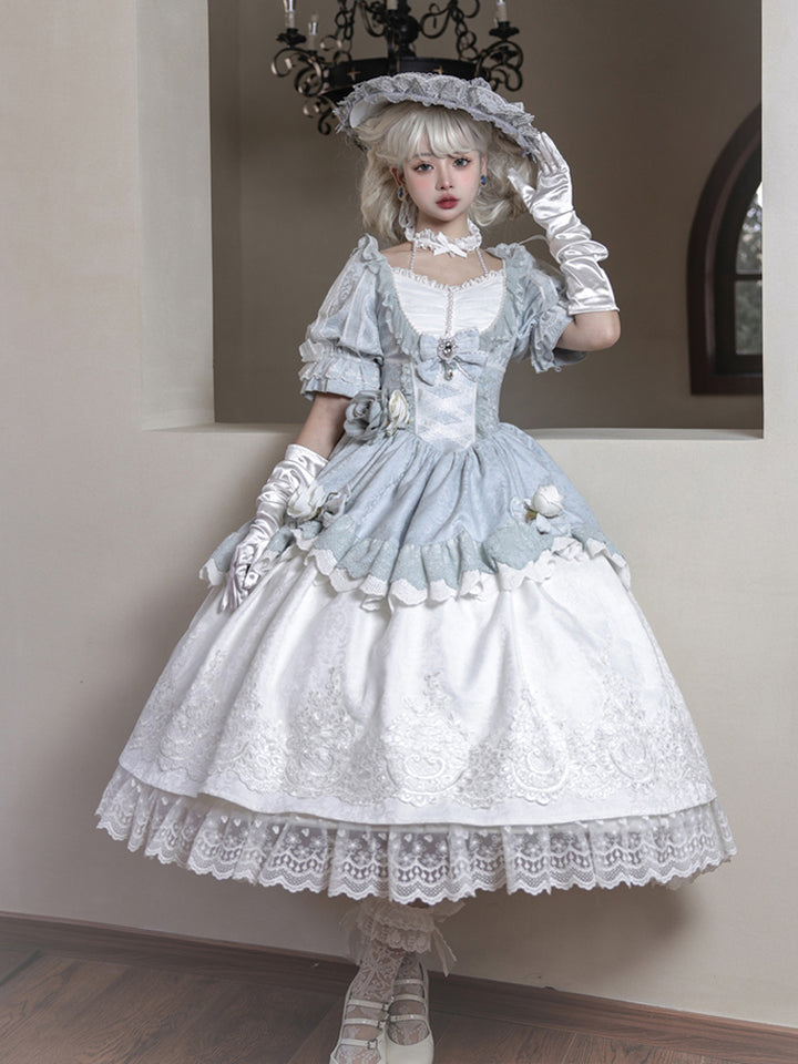 Your Princess~Fairy Dance~Elegant Lolita Lace Retro Dress OP dress S 