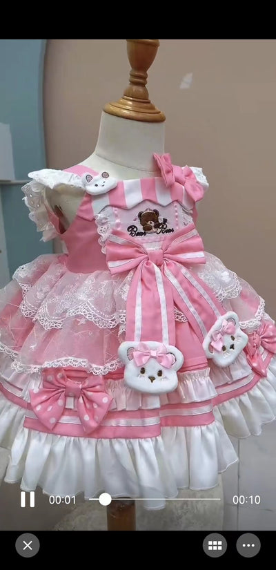(Buyforme)Ming Tang Yuan~Autumn Pink Kid Lolita Dress   