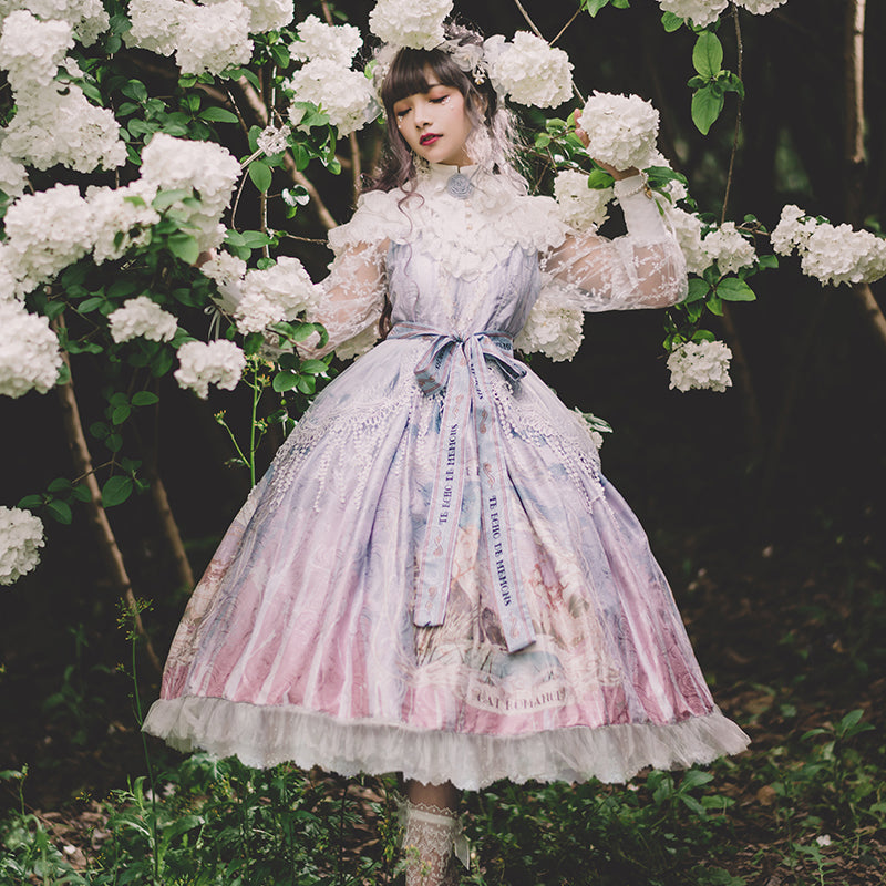 Cat-Romance~The Voice of Eco~Elegant Lolita Summer Dress   