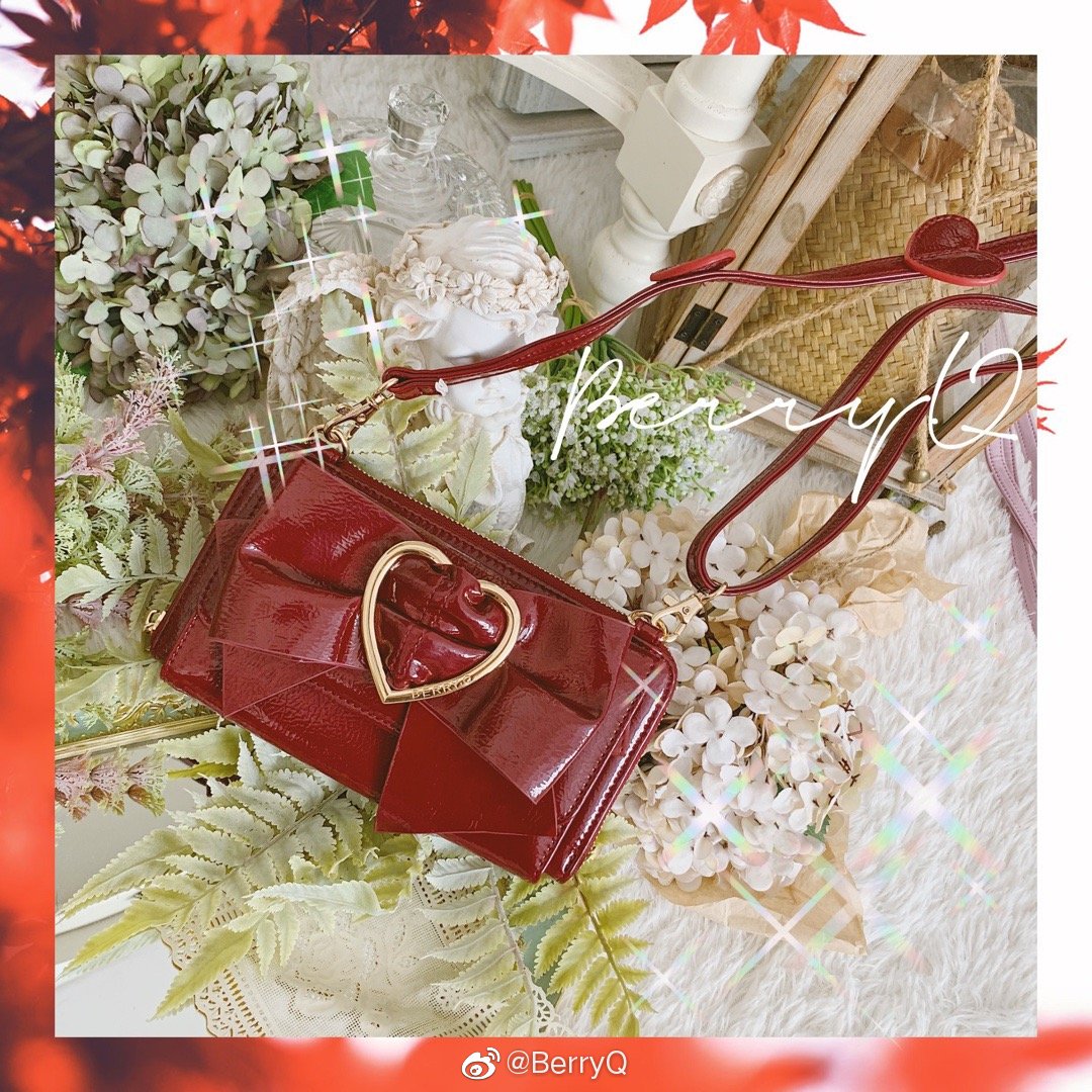BerryQ~COCO~Sweet Lolita Handbags Multicolors Bows strawberry-red  