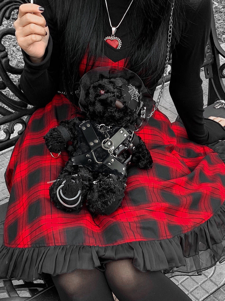 Blood Supply～Gothic Lolita Dark-themed Black Bear Bag