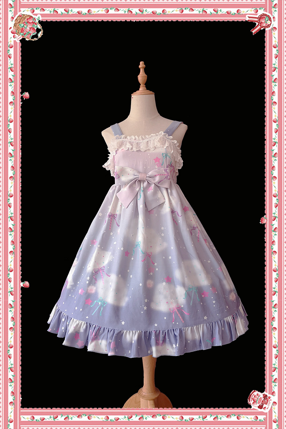 Infanta~Rainbow Marshmallow~Sweet Lolita JSK S purple jsk+kc 
