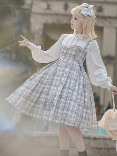 Your Princess~British Style Lolita Cloak Set grey dress S 