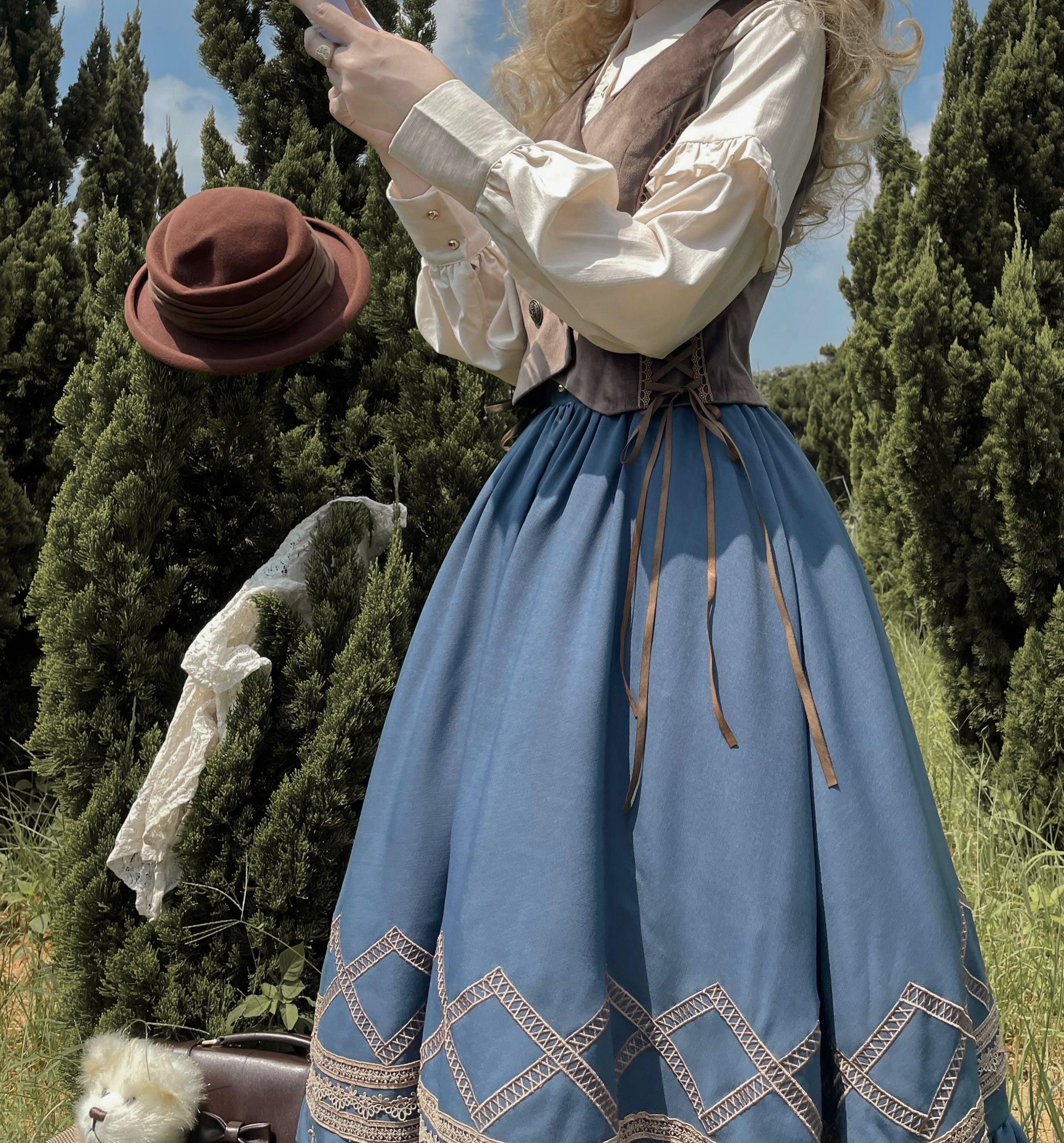 Yuan Su - Elegant Solid Color Lolita SK