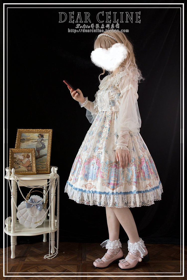(Buyforme)DearCeline~Gradient Shining Chiffon Lolita JSK Multicolors   