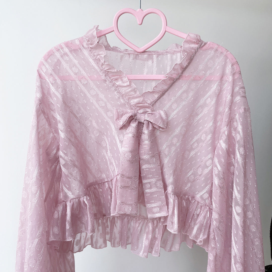 (BuyForMe) Sakurada Fawn~Chiffon Puff Sleeve Lolita Cardigan   