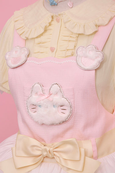 Alice Girl~Candy Cat~Sweet Lolita Dress Lovely Salopette   
