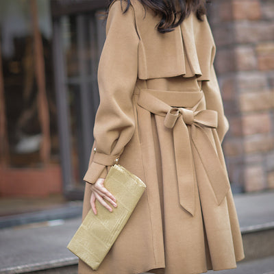 Yuansu~To Early Winter~Multicolors Lolita Winter Overcoat S light brown 