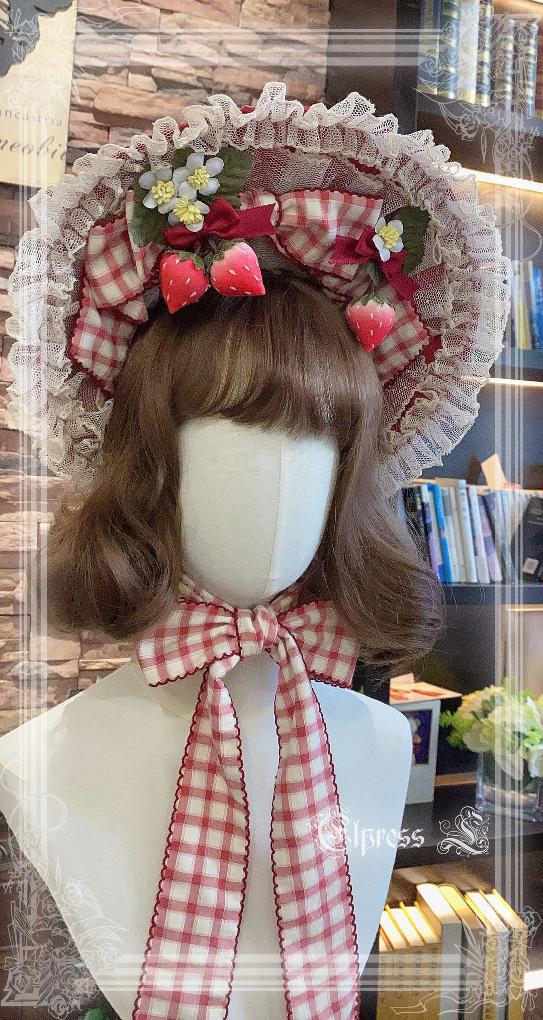 Elpress L~Country Lolita Strawberry BNT KC Choker Accessory   