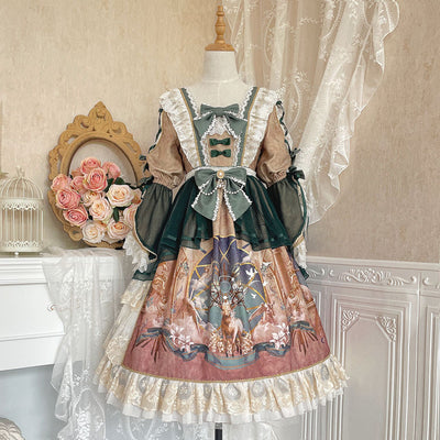 Your Princess~Deer Carol~Classic Lolita Princess OP Dress S OP dress 