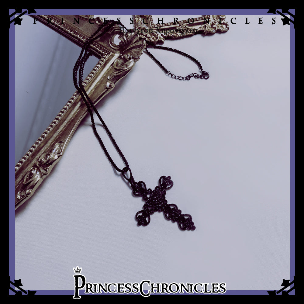 Princess Chronicles~Floating Phantom~Cross Necklace black A version necklace  