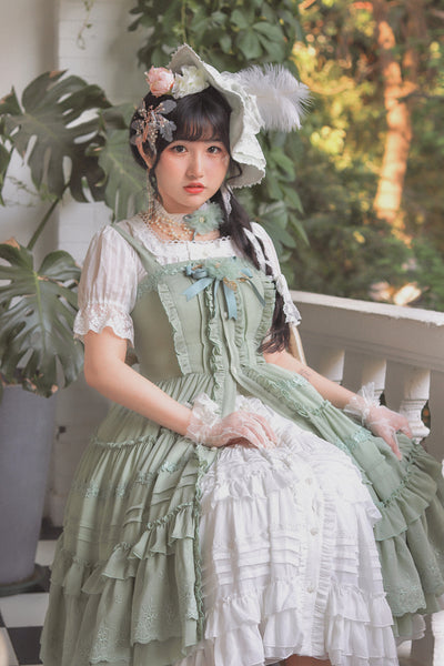 (Buy for me) Dawn and Morning~Rozen Maiden~Elegant Lolita Jumper Dress 2XL green JSK 