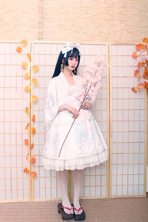 Alice Girl-Return of Crane Wa Lolita Bow Tassels KC   