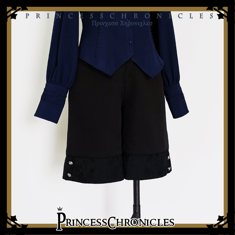 Princess Chronicles~Black and Blue~Ouji Lolita Casual Shorts S shorts (pre-order) 
