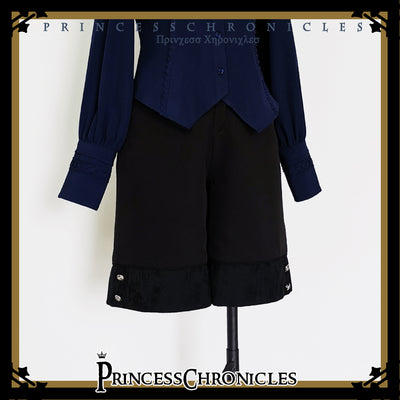 Princess Chronicles~Black and Blue~Ouji Lolita Casual Shorts S shorts 