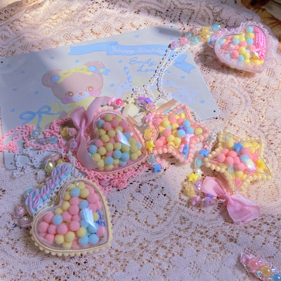 (Buyforme)Bear doll~Sweet Lolita Handmade Necklace Sweater Chain   