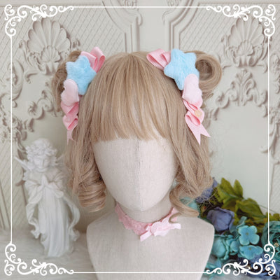 Chestnut Lolita~Sweet Lolita Clips Cake Cream Headwear   