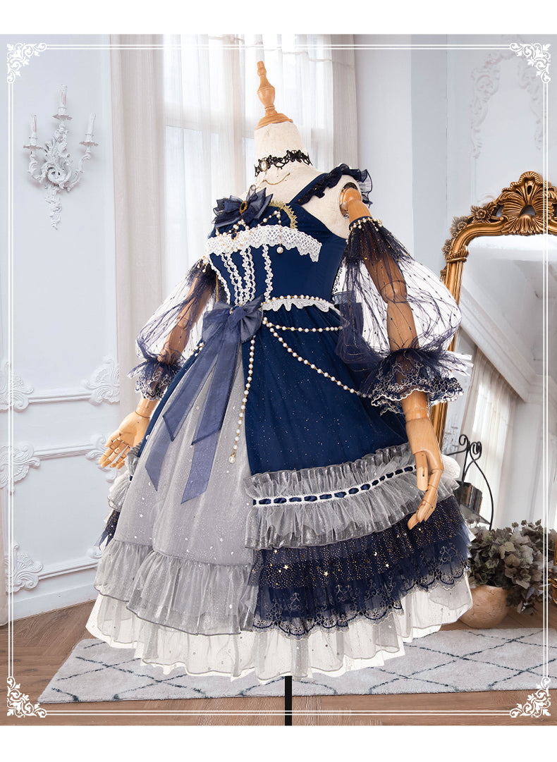 YingLuoFu ~ Star Night~ Luxurious Lolita Tea Party JSK   