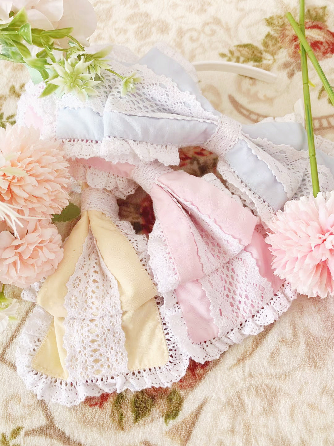(BuyForMe) Ilovexiaolu~Princess Tata Kawaii Solid Color Lolita JSK free size Short KC(the same color with the dress)