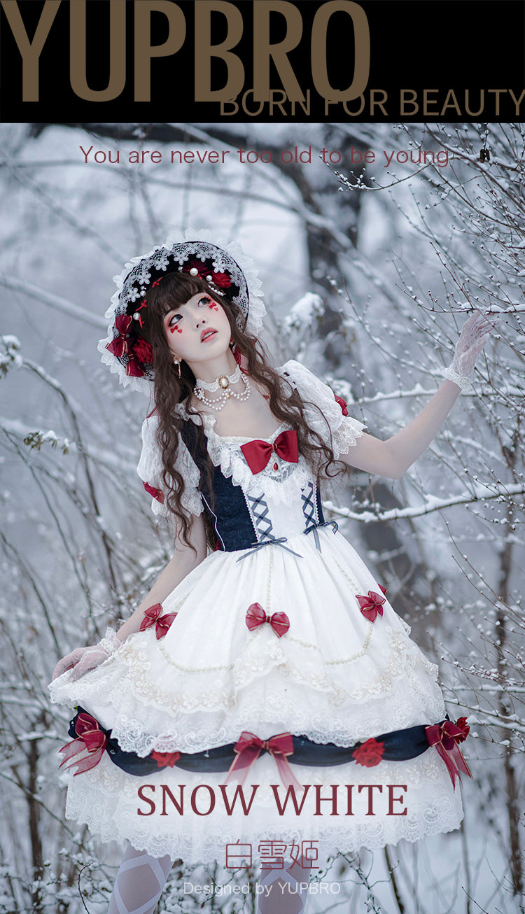 Youpairui - Snow White Sweet Lolita OP Dress