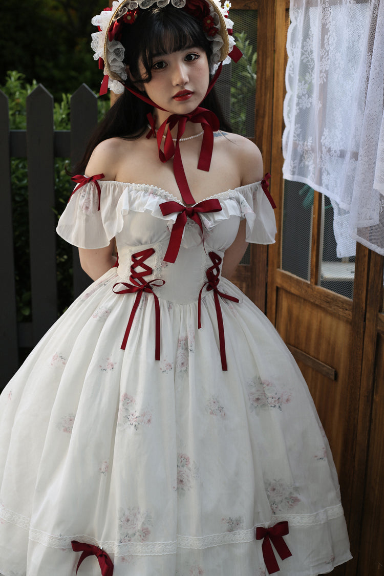 (Buyforme) Sweet Wood~Elegant Floral Sweet Lolita SKirt, Corset, Accessory   