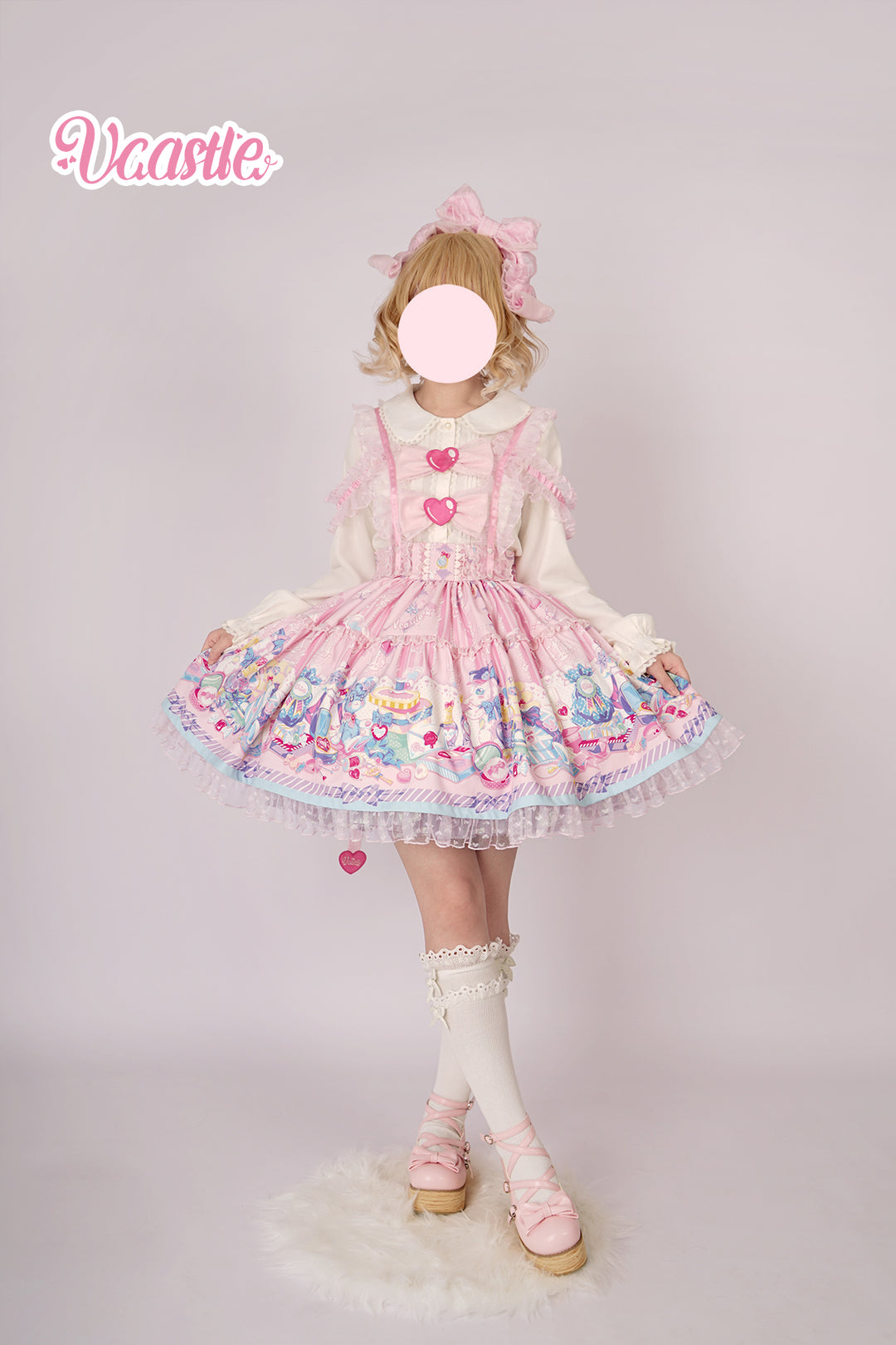 (Buyforme)Vcastle~Maiden's Treasure~Sweet Lolita Salopette and SK   