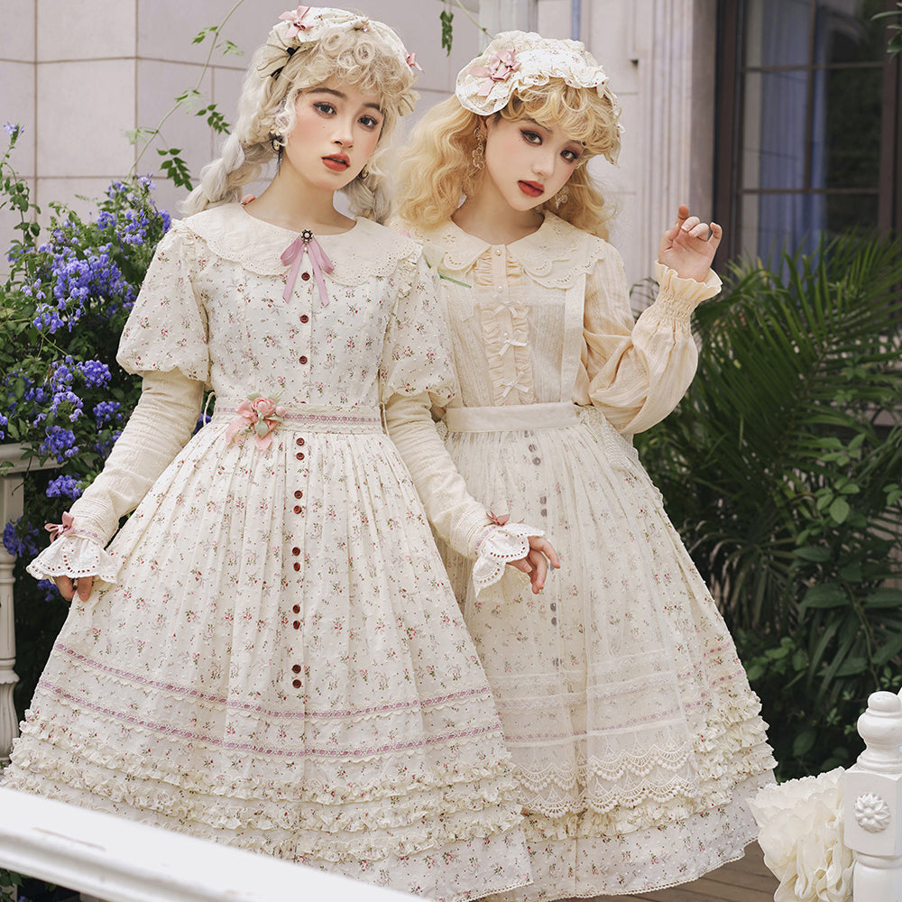 Miss Point~Flower and Alice~Idyllic Retro Floral Country Lolita SK   