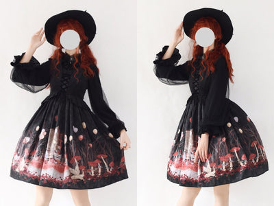 Kencrlo~Dim Moonlight~Classic Lolita Chiffon Yarn Inner Blouse   