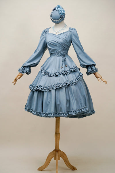 Fantastic Wind ~ Thorn Rose Elegant and Romantic Lolita OP M Tiffany blue 