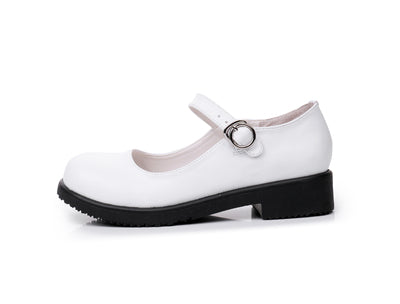 Sosic - Sweet Lolita Mary Jane Flat Shoes 35 white