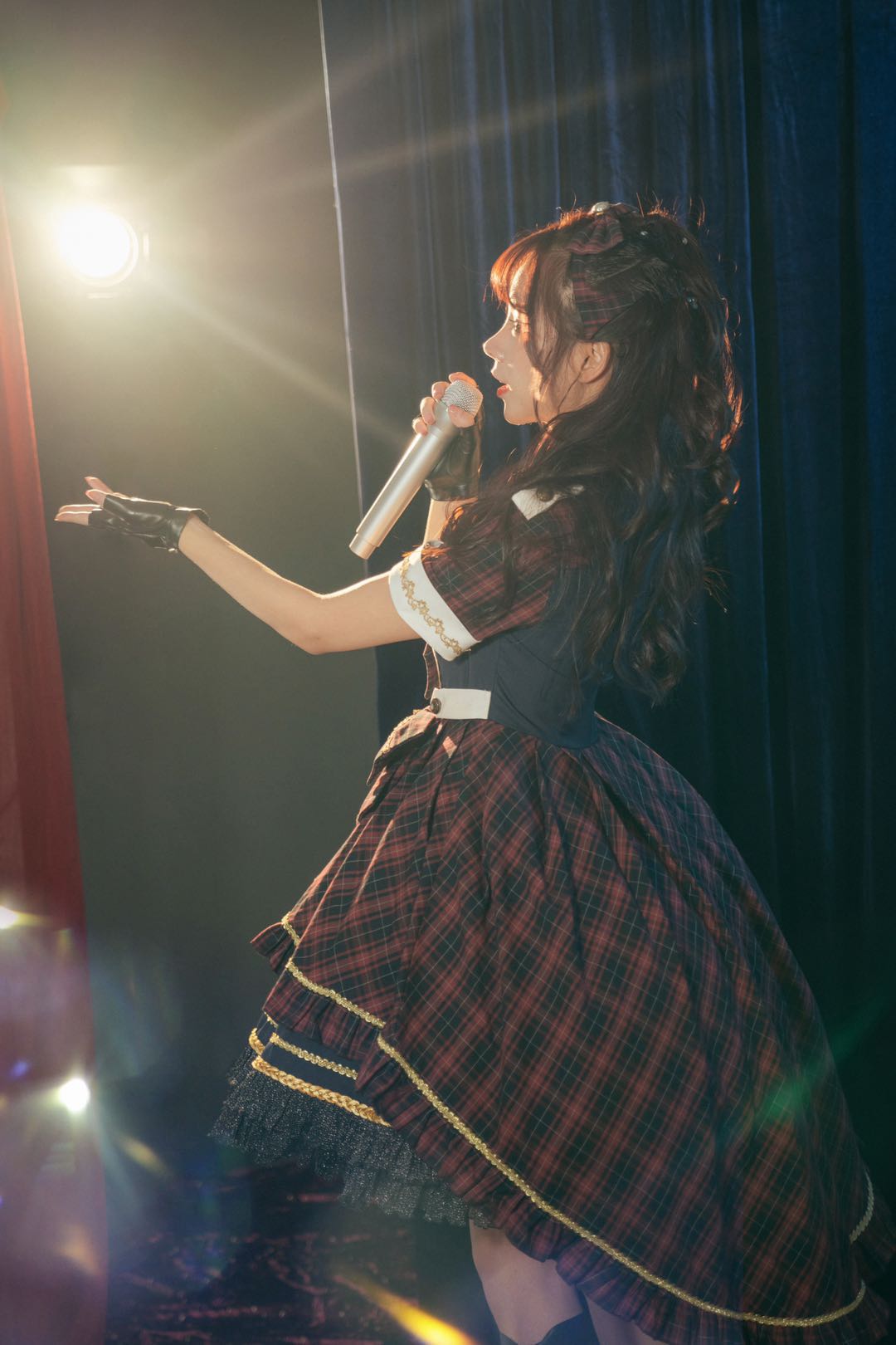 YourHighness~Idol Project~Idol Lolita Fashion Plaid Suit OP   