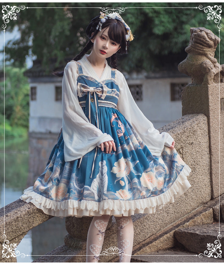 Qinghuayan Chinese Style Lolita JSK Dress S JSK 