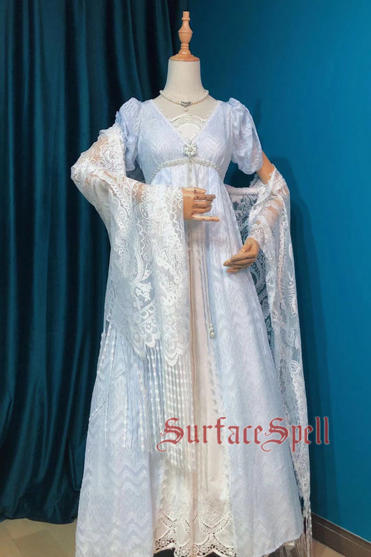 Surface Spell~MissBennet~Lace Classic Fringed Long Shawl   