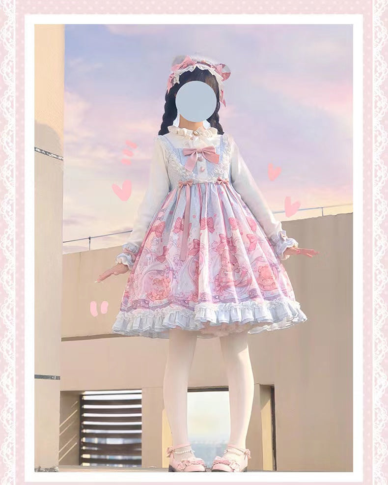 YaYa Lolita~Autumn/Winter Sweet Lolita Dress Set S pink 