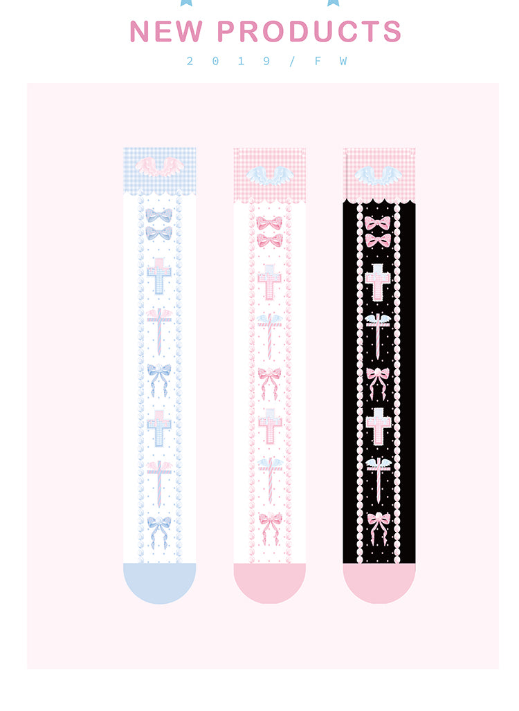 Roji roji - Sweet Bow Lolita Thigh stockings