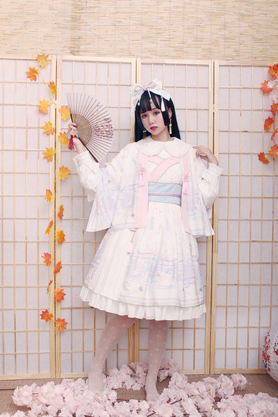 Alice Girl-Return of Crane Wa Lolita Tassels Short Haori   