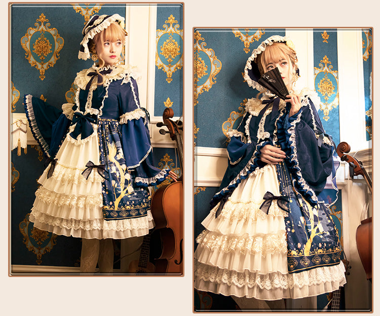 Cat Highness - Christmas New Year Han Lolita OP Dress