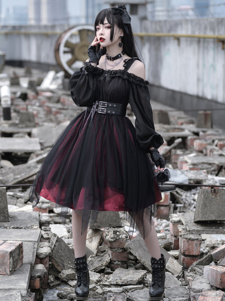 Your Princess - Gothic Lolita High Waist Black Dress